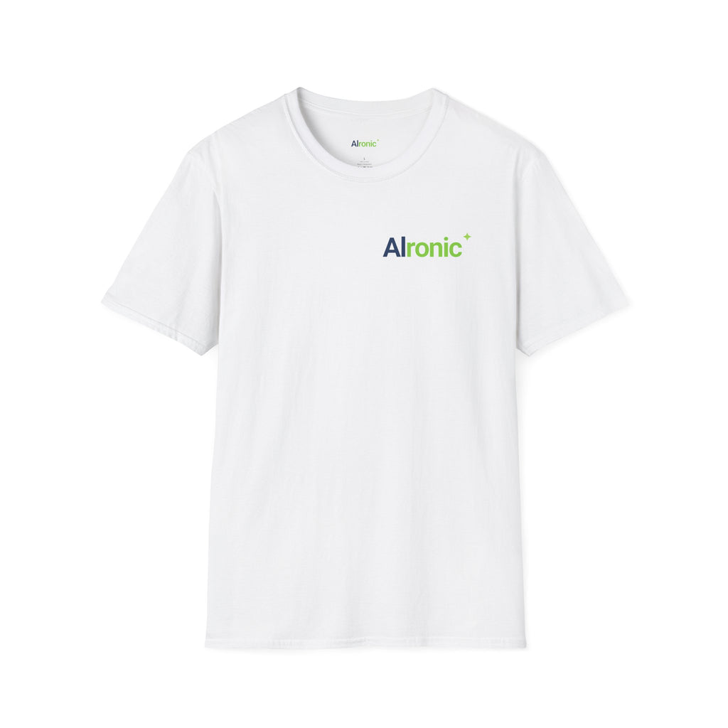 T-Shirt featuring "AIronic Logo with AIron" AI humor design by AIronic, gallery view 15