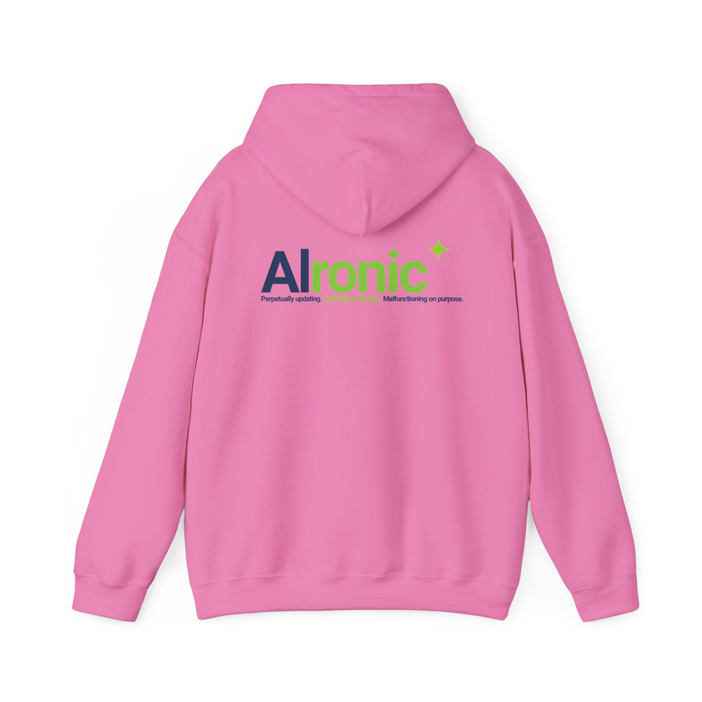 Hoodie featuring "AIronic Logo" AI humor design by AIronic, gallery view 36