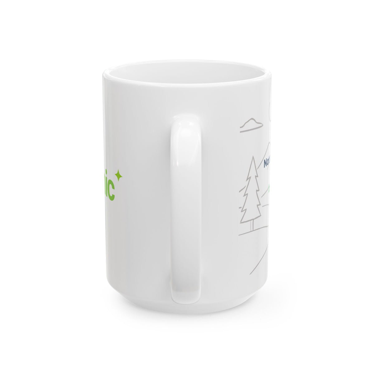 Mug featuring "AI Wandering" AI humor design by AIronic, gallery view 6
