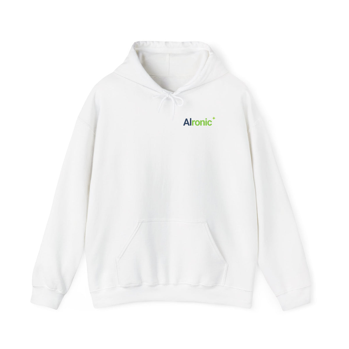 Hoodie featuring "Google Prompt Privacy" AI humor design by AIronic, gallery view 12