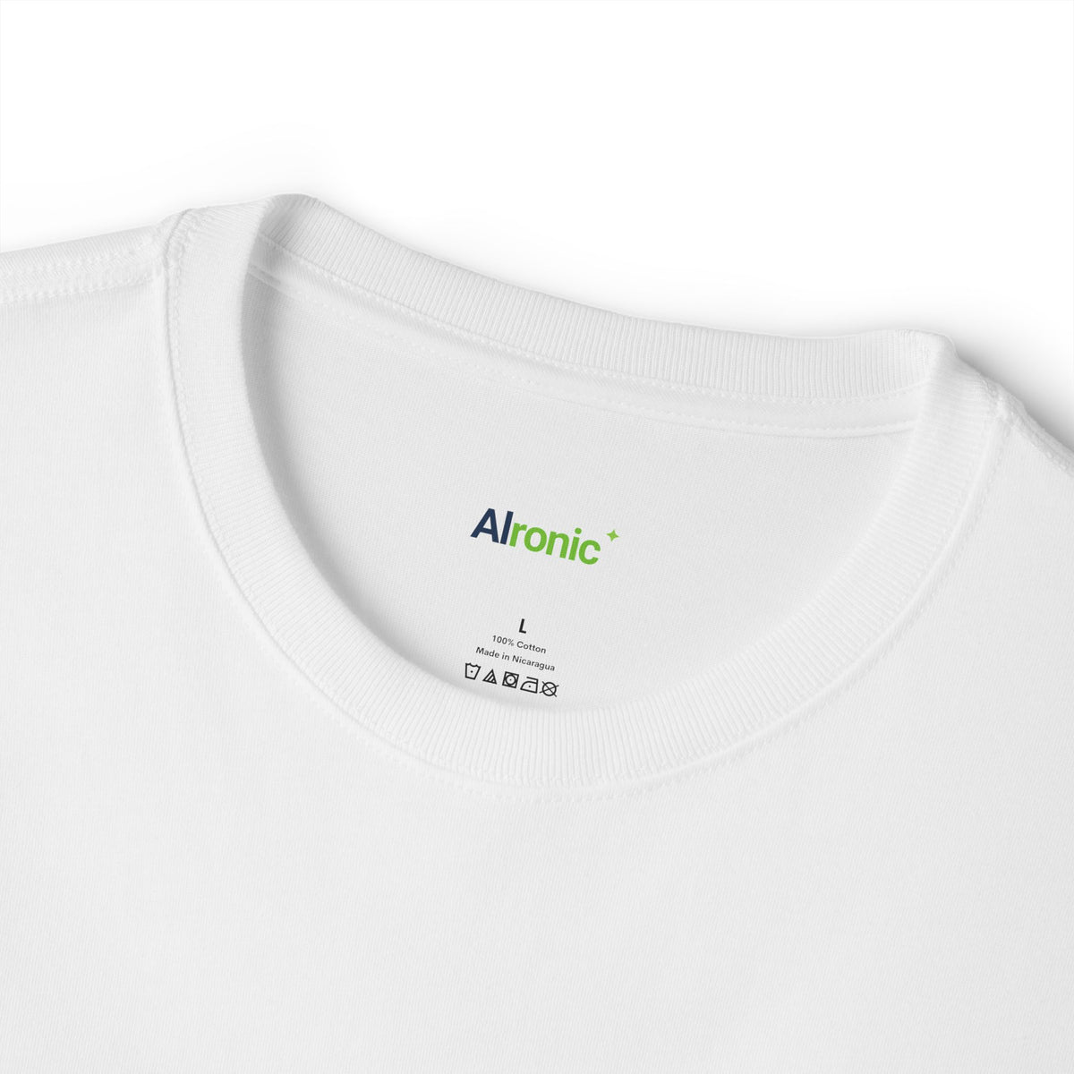 T-Shirt featuring "Hallucinating Facts" AI humor design by AIronic, gallery view 8
