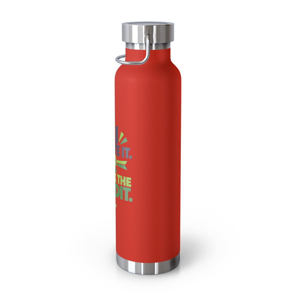 Water Bottle featuring "AI Wrote It. I Took the Credit." AI humor design by AIronic, gallery view 13
