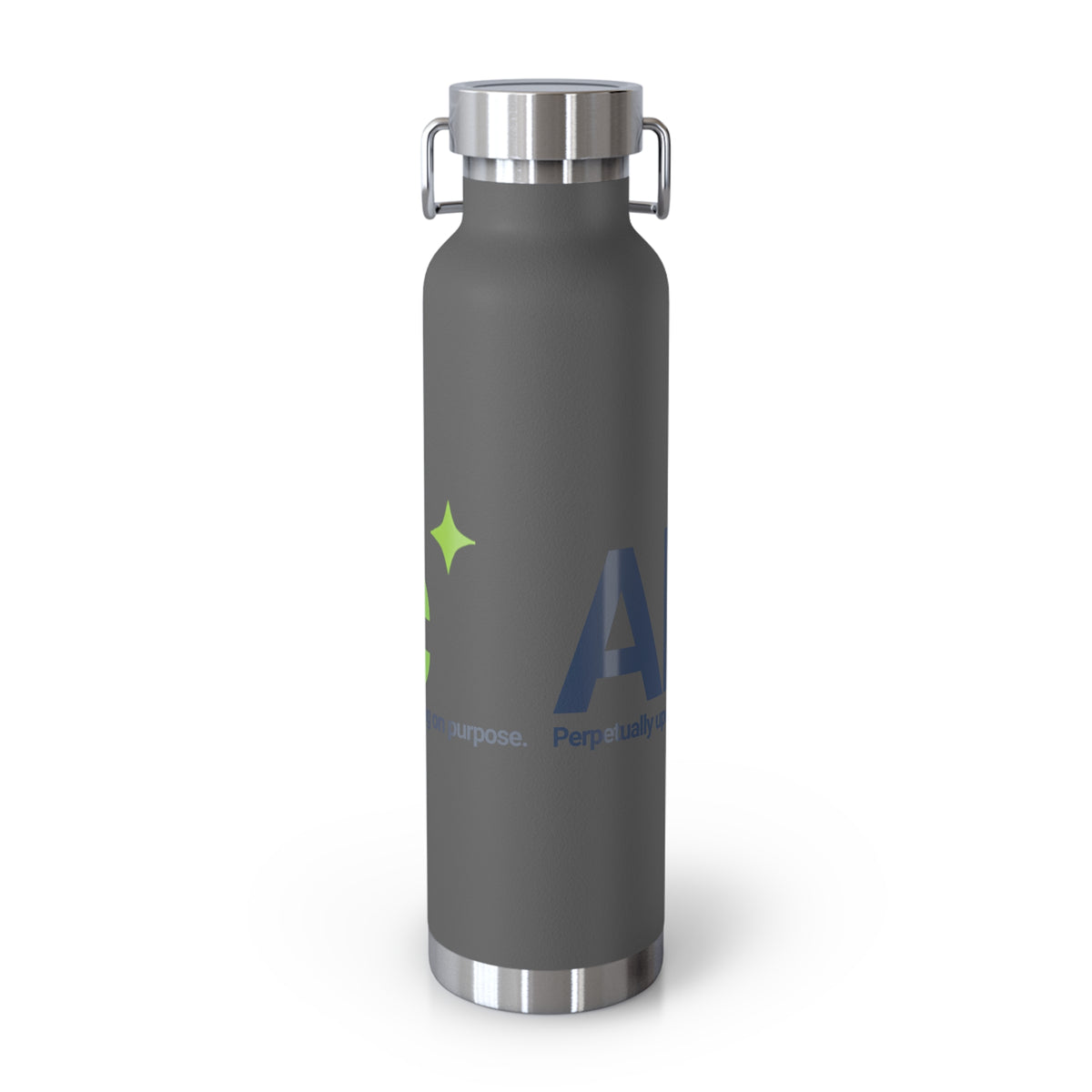 Water Bottle featuring "AIronic Logo" AI humor design by AIronic, gallery view 14
