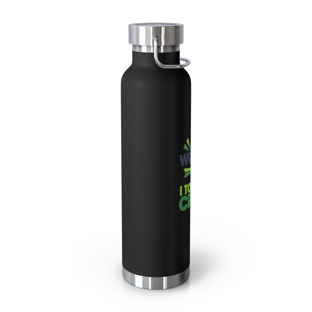 Water Bottle featuring "AI Wrote It. I Took the Credit." AI humor design by AIronic, gallery view 18