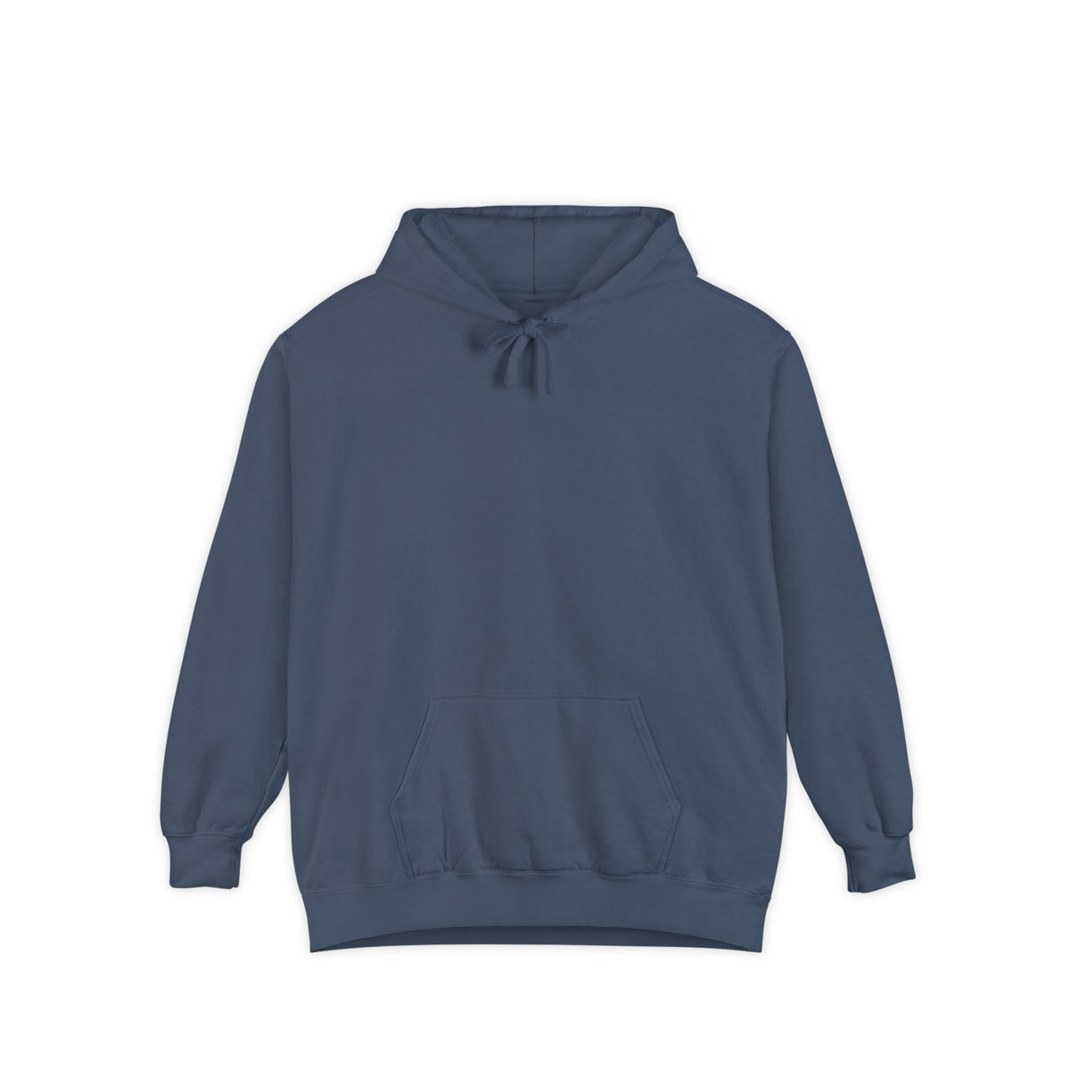 Denim hoodie featuring “AI has seen my prompts. It has concerns” AI humor design by AIronic, catalog view 1