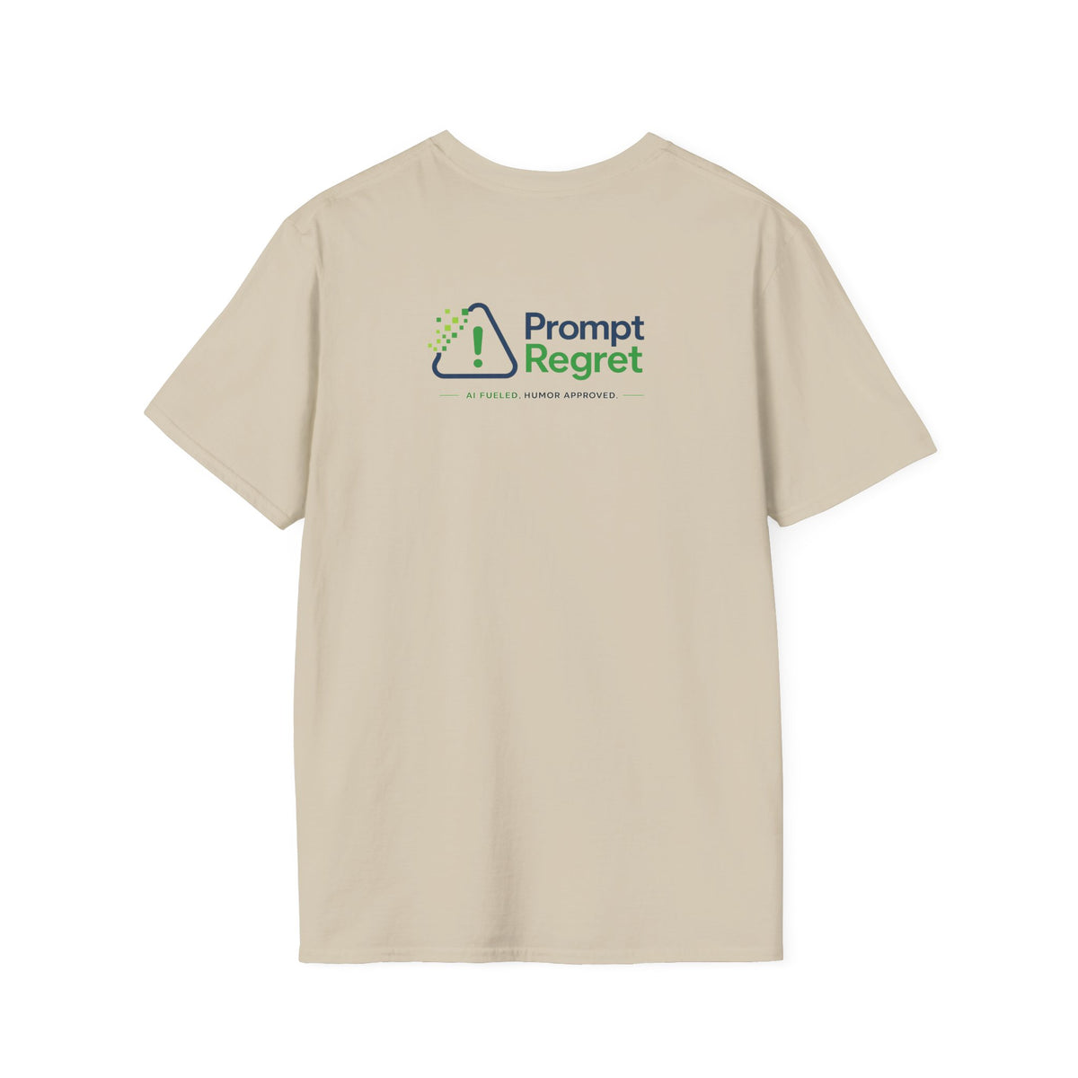 T-Shirt featuring "Not All Who Prompt Are Lost" AI humor design by AIronic, gallery view 14