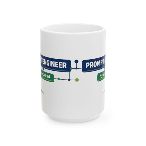 Mug featuring "AI Prompt Engineer" AI humor design by AIronic, gallery view 2