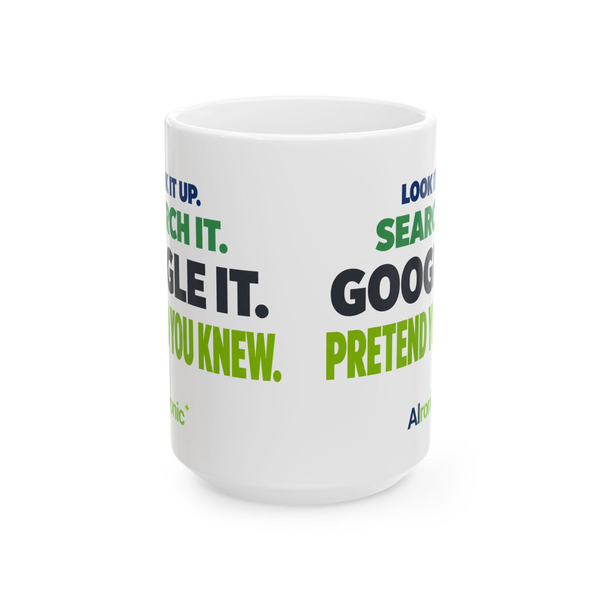 AIronic mug featuring "Google It" AI humor design, gallery view 2