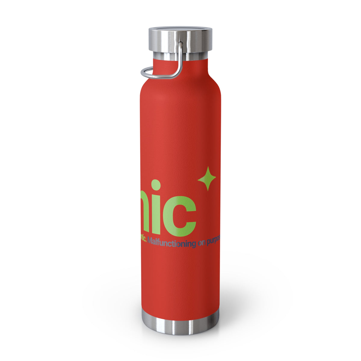 Water Bottle featuring "AIronic Logo" AI humor design by AIronic, gallery view 13