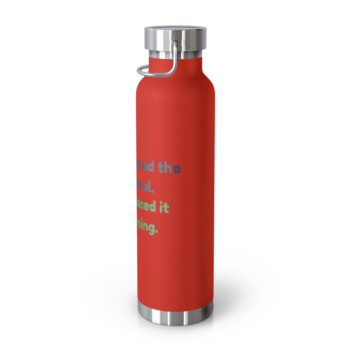 Water Bottle featuring “They Replaced the AI Tool” AI humor design by AIronic, gallery view 13