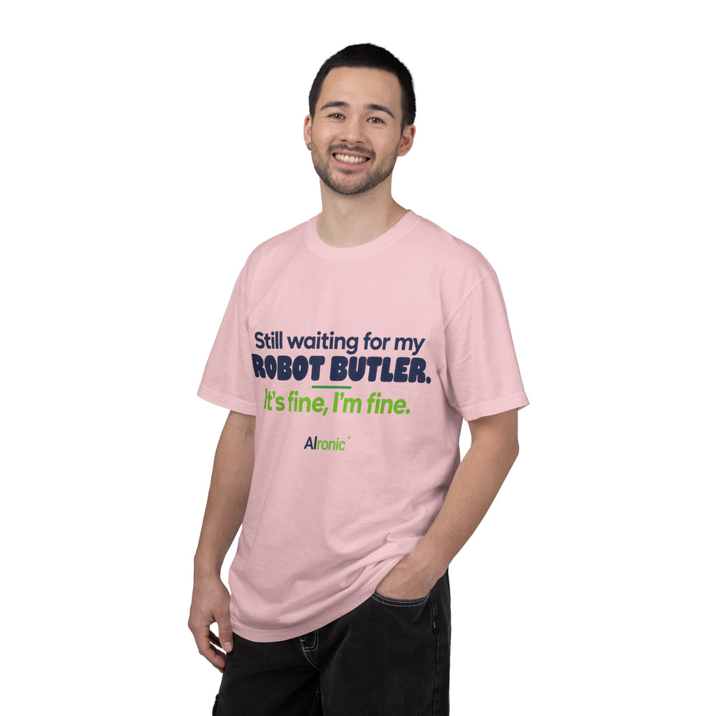 Still Waiting for My Robot Butler T-Shirt — Funny Tech Humor Tee