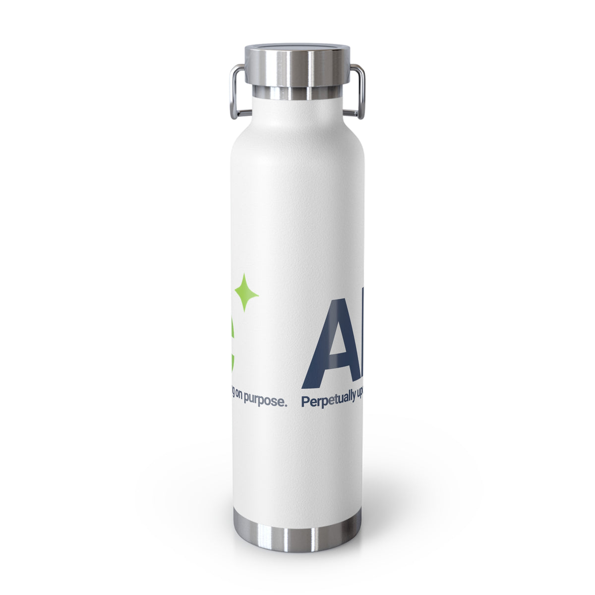 Water Bottle featuring "AIronic Logo" AI humor design by AIronic, gallery view 9