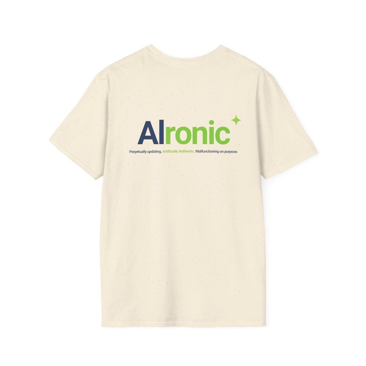T-Shirt featuring "AIronic Minimal Logo Edition" AI humor design by AIronic, gallery view 30