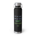 Water Bottle featuring “My AI Has People Skills. I Don't.” AI humor design by AIronic, gallery view 4