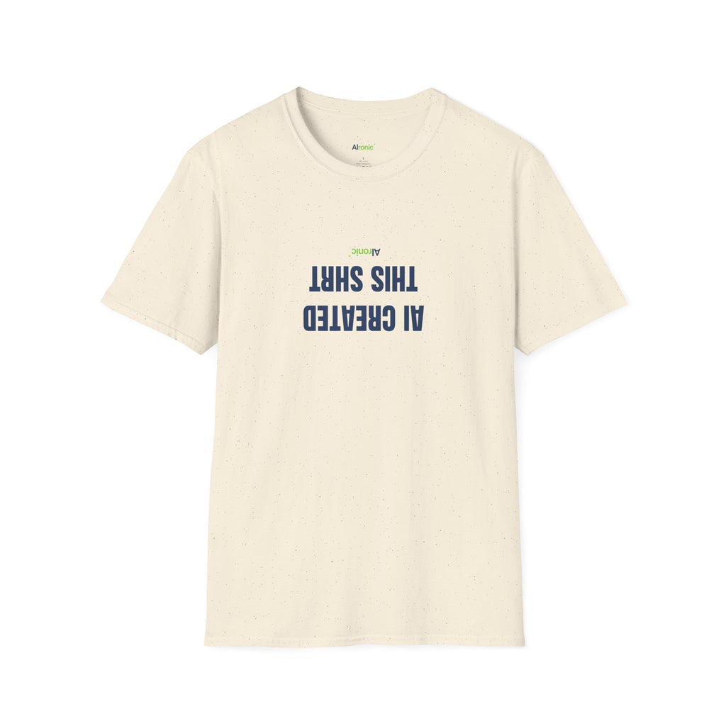 T-Shirt featuring "AI Created" AI humor design by AIronic, gallery view 29
