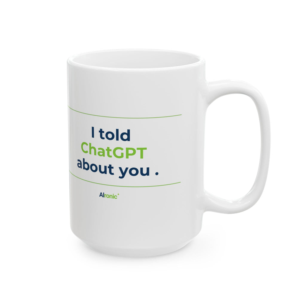 Mug featuring "I Would Hold Space and Accept You" AI humor design by AIronic, gallery view 8
