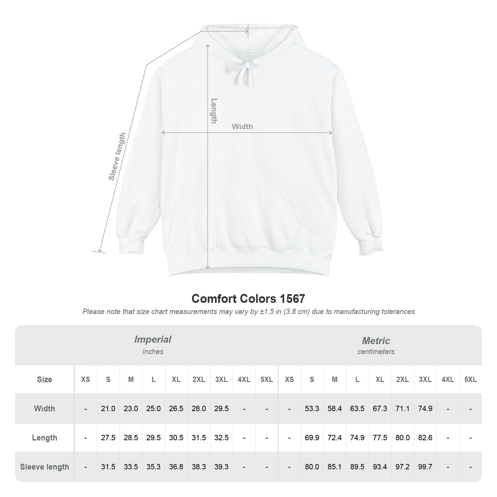 Grey hoodie featuring “AI has seen my prompts. It has concerns” AI humor design by AIronic, catalog view 2