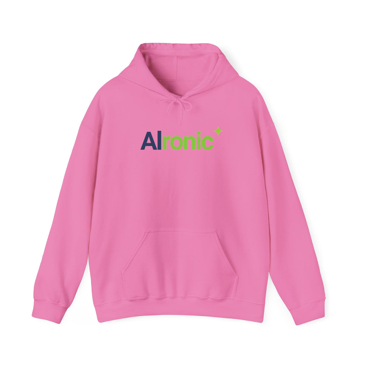 Azalea hoodie featuring “AI created this shirt” AI humor design by AIronic, catalog view 1