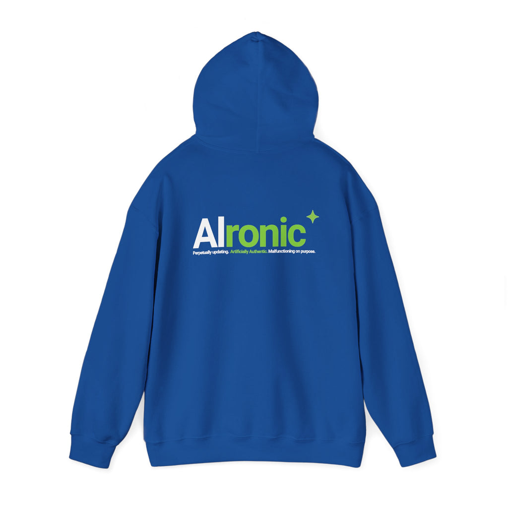 Hoodie featuring "AIronic Logo" AI humor design by AIronic, gallery view 31