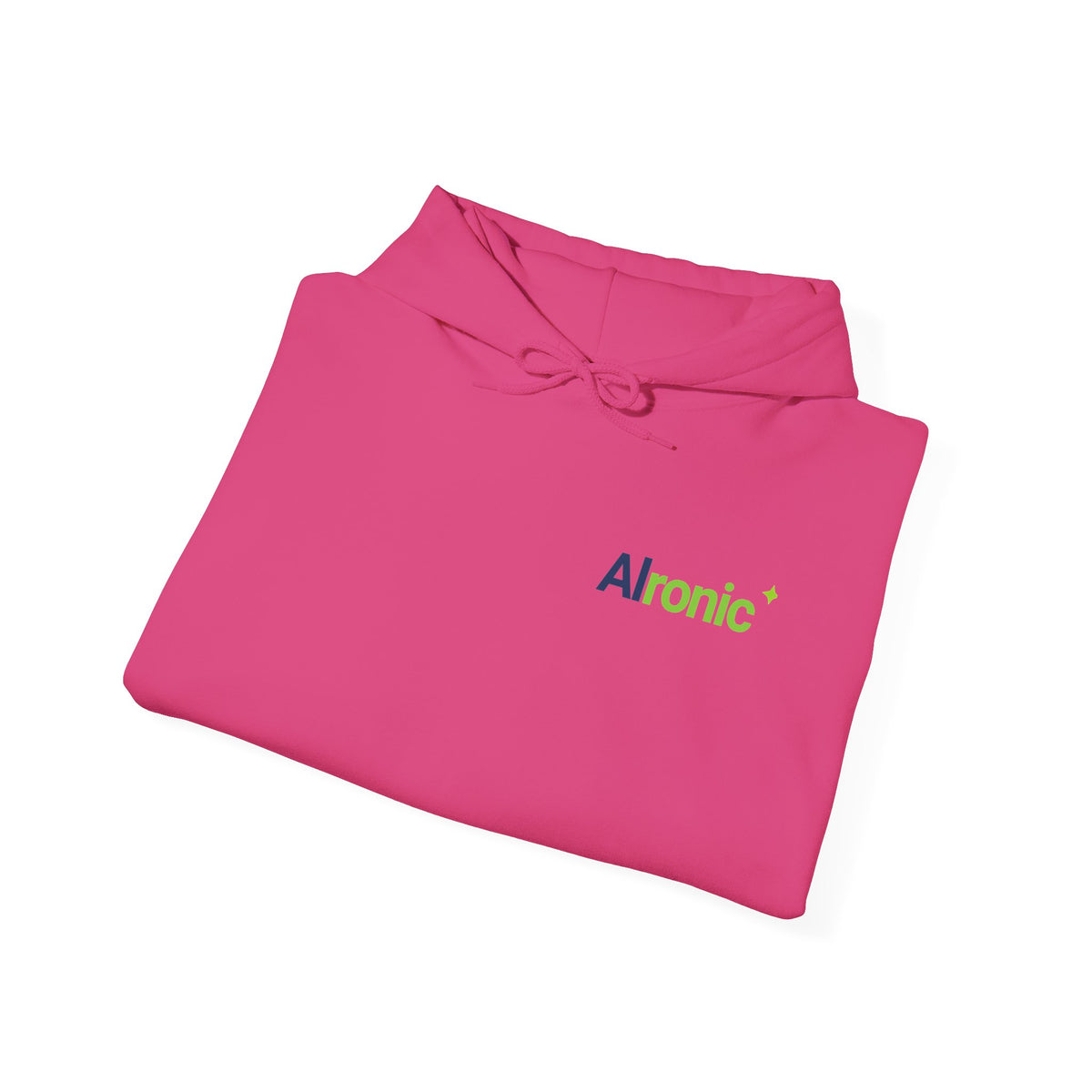 Hoodie featuring "AIronic Minimal Logo" AI humor design by AIronic, gallery view 41