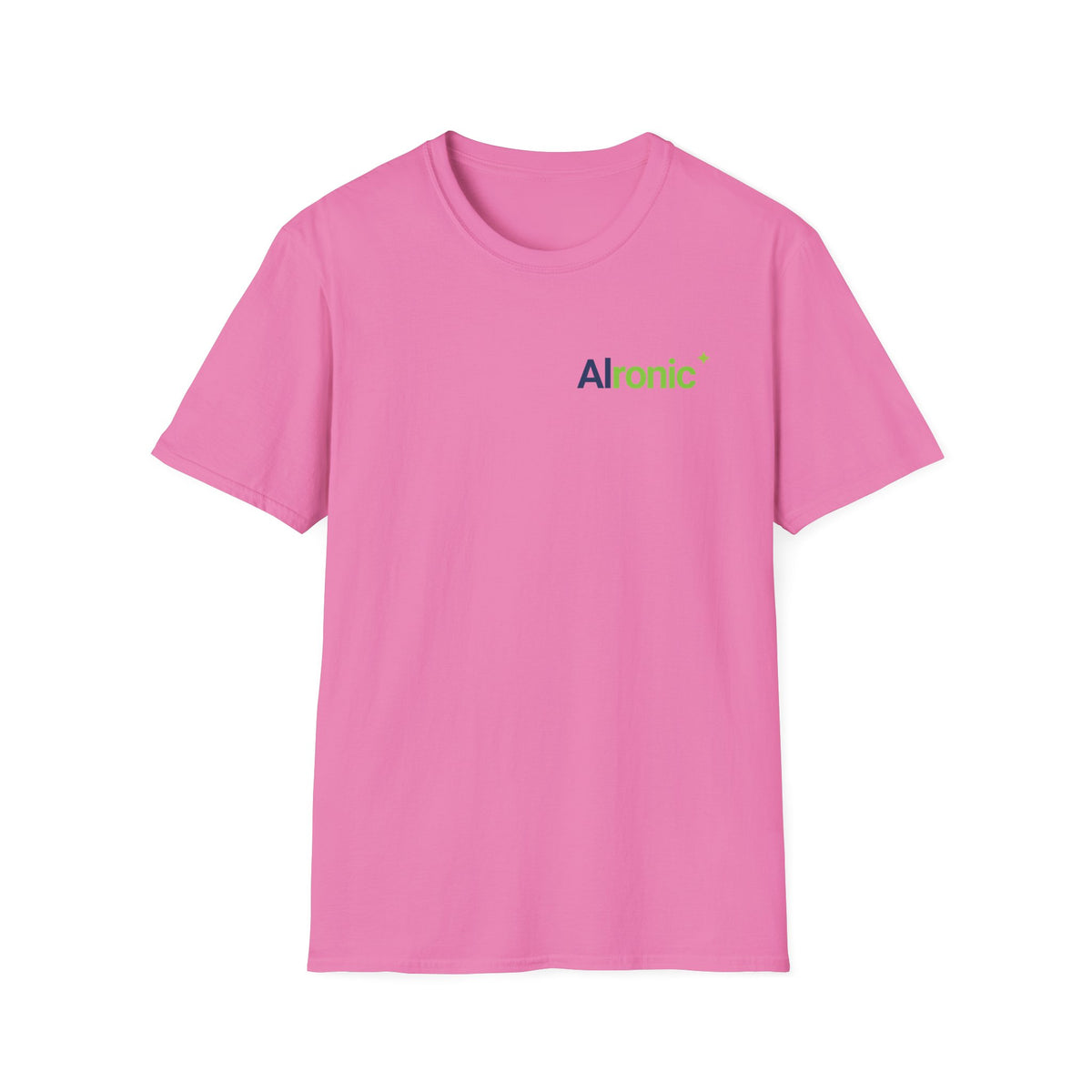 T-Shirt featuring "AIronic Minimal Logo Edition" AI humor design by AIronic, gallery view 41