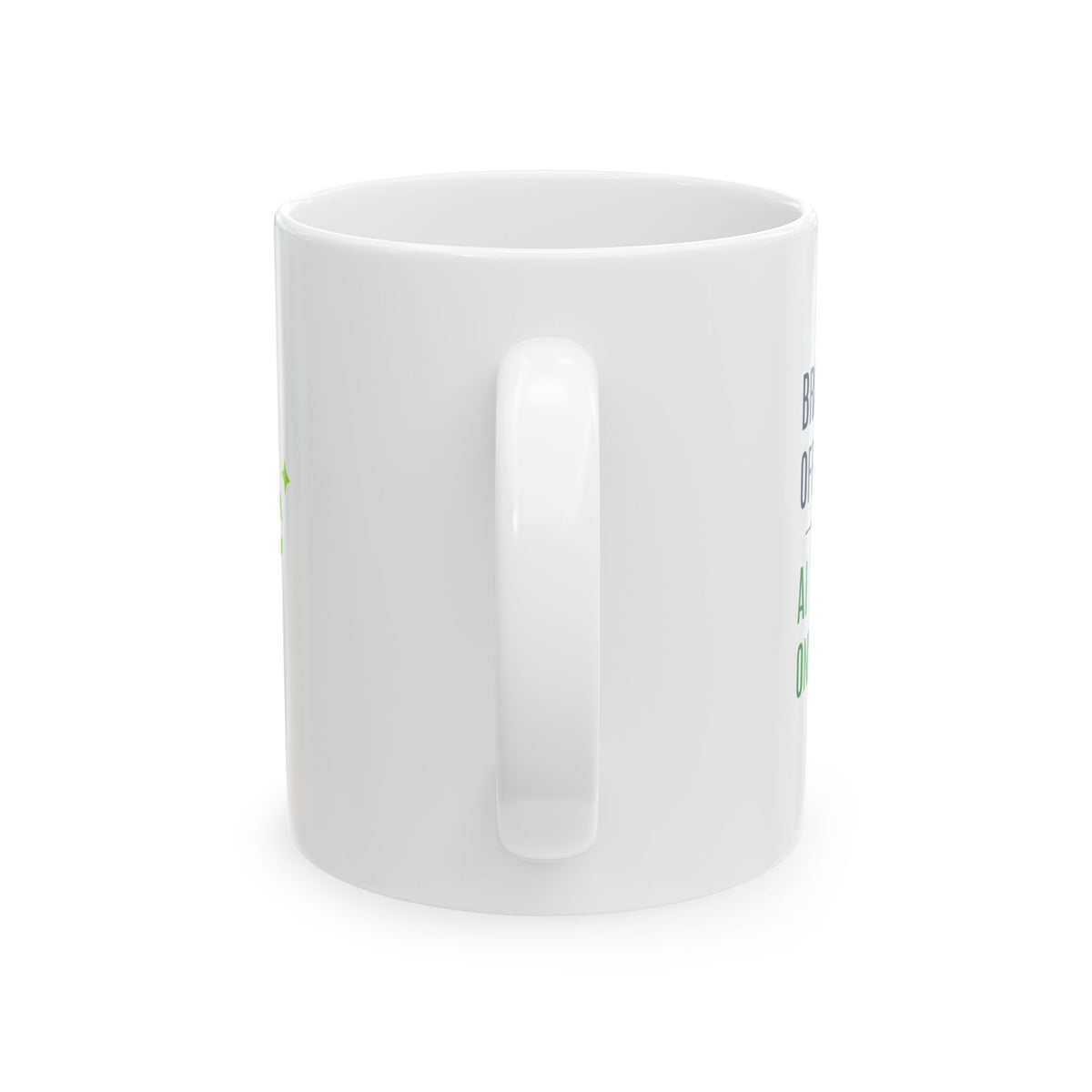 Mug featuring "Brain Offline, AI Online" AI humor design by AIronic, gallery view 4