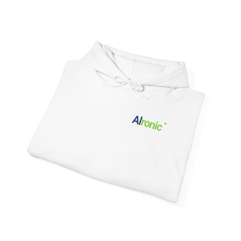 Hoodie featuring "Google Prompt Privacy" AI humor design by AIronic, gallery view 14