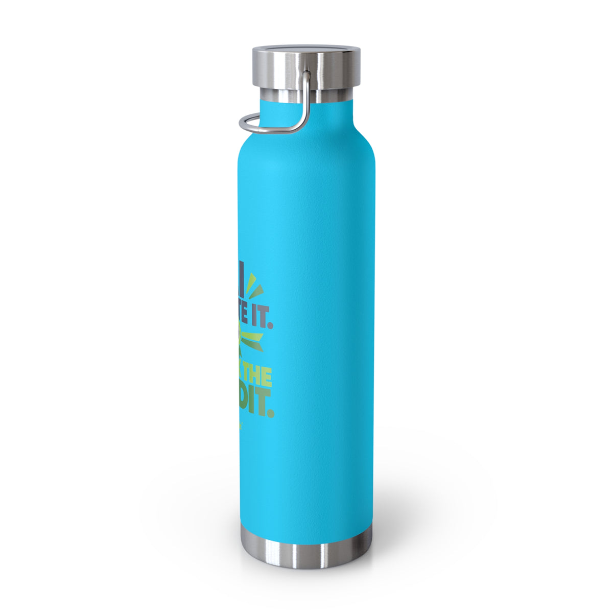 Water Bottle featuring "AI Wrote It. I Took the Credit." AI humor design by AIronic, gallery view 28