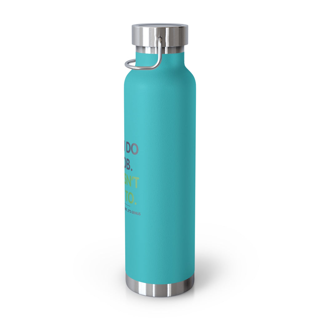 Water Bottle featuring “AI Can Do My Job” AI humor design by AIronic, gallery view 25