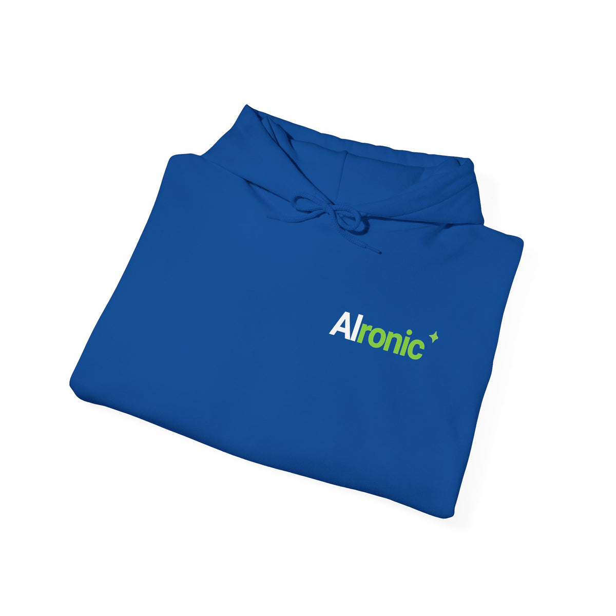 Hoodie featuring "AIronic Minimal Logo" AI humor design by AIronic, gallery view 32