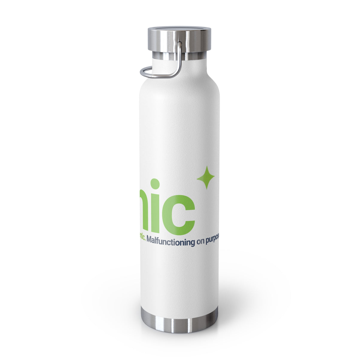 Water Bottle featuring "AIronic Logo" AI humor design by AIronic, gallery view 10