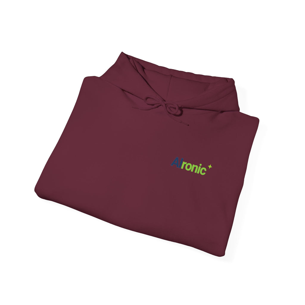 Hoodie featuring "I Challenge AI to Do My Job" by AIronic, product view 25