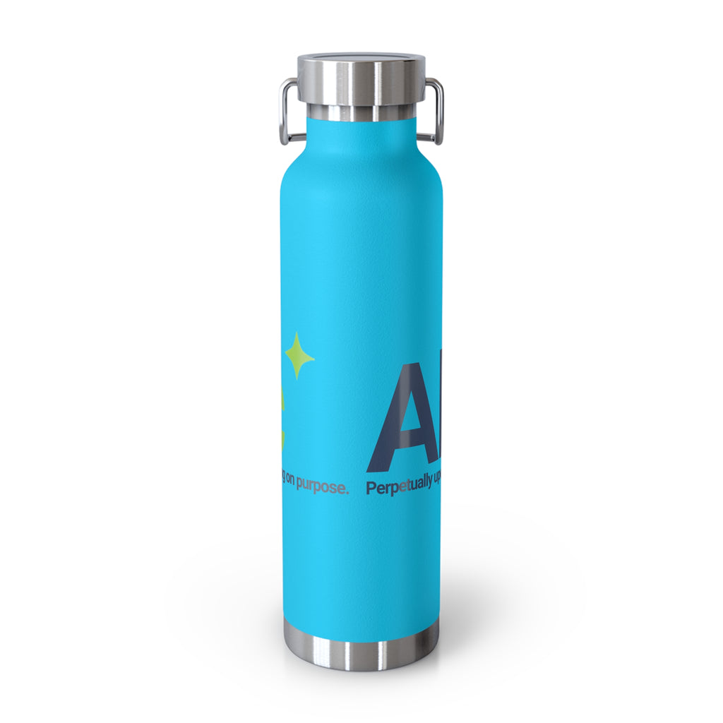 Water Bottle featuring "AIronic Logo" AI humor design by AIronic, gallery view 22