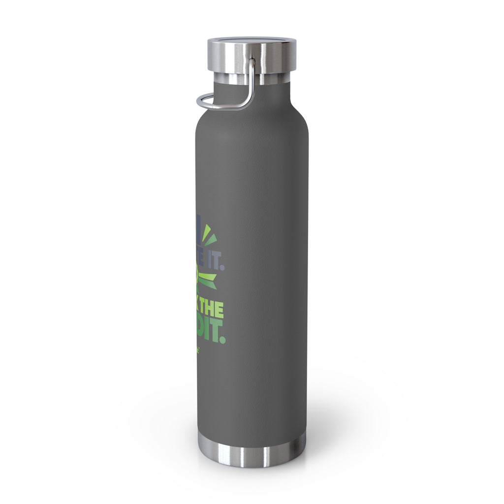 Water Bottle featuring "AI Wrote It. I Took the Credit." AI humor design by AIronic, gallery view 16