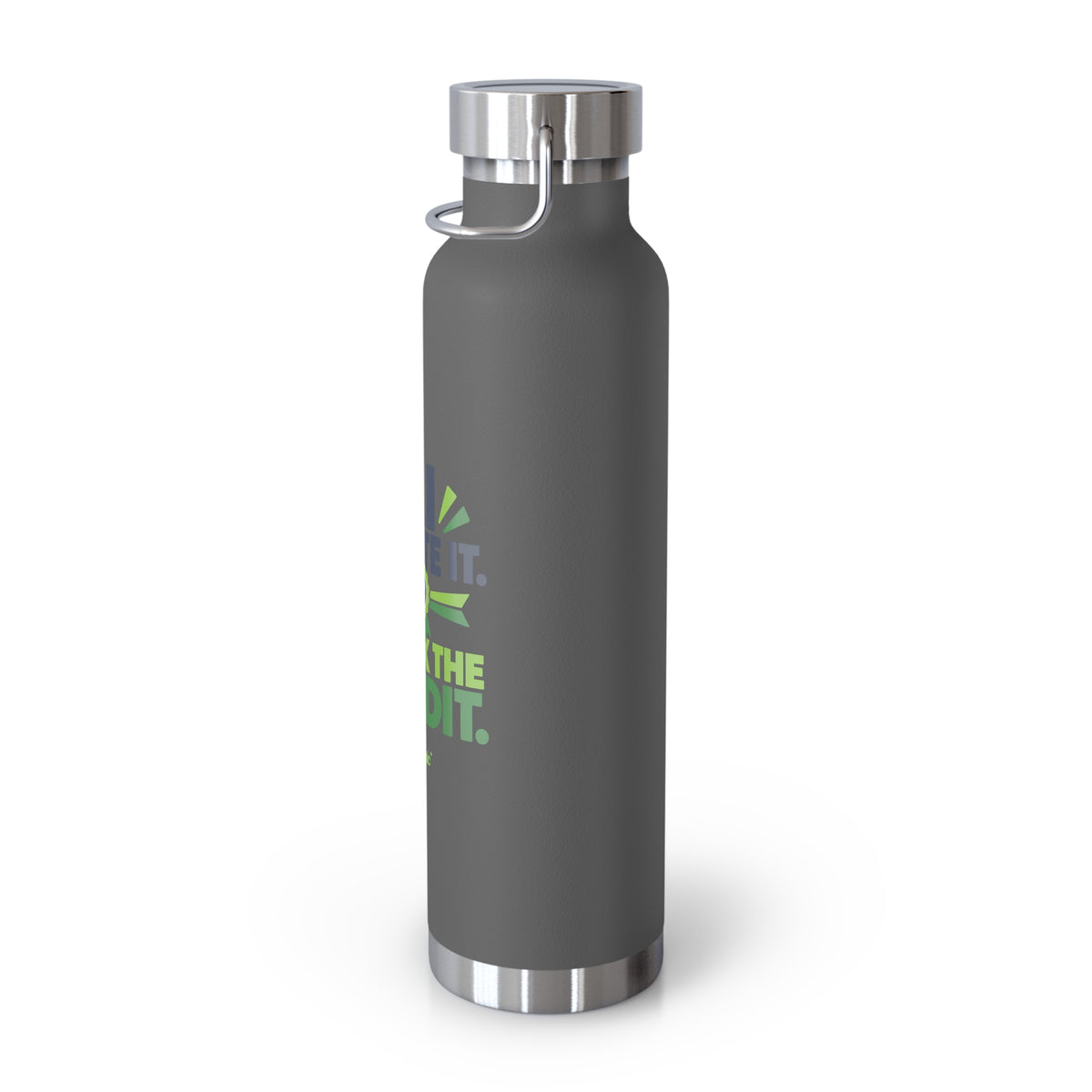 Water Bottle featuring "AI Wrote It. I Took the Credit." AI humor design by AIronic, gallery view 16