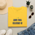Daisy T-Shirt featuring "AI Created" AI humor design by AIronic, gallery view 7