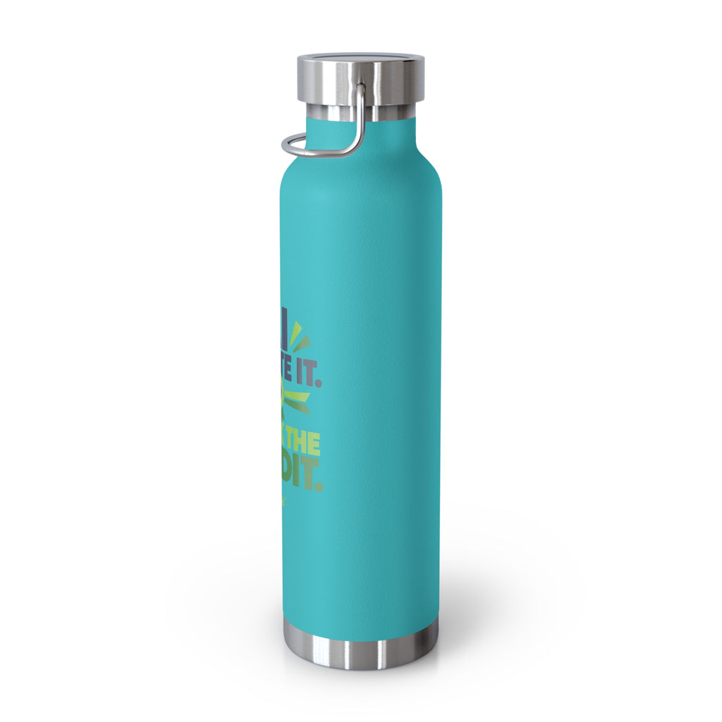 Water Bottle featuring "AI Wrote It. I Took the Credit." AI humor design by AIronic, gallery view 25