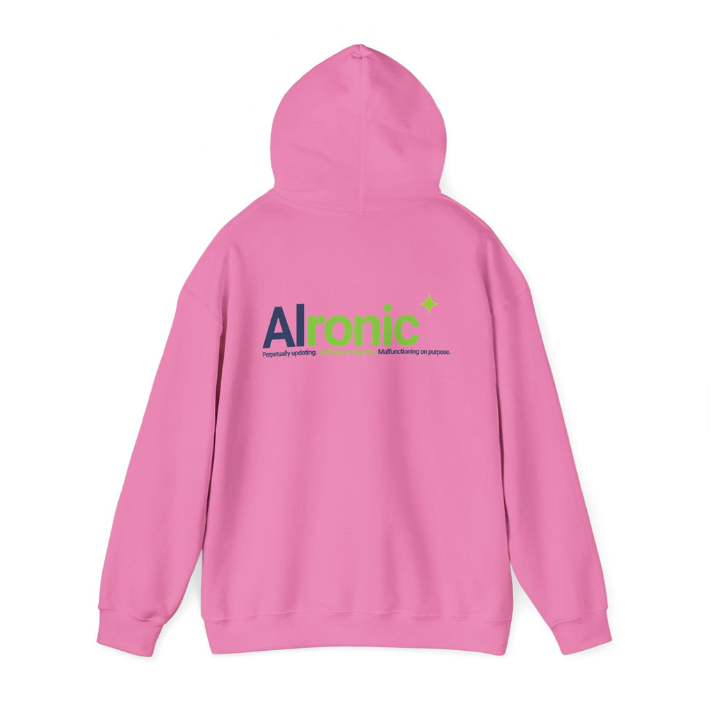 Hoodie featuring "AIronic Logo" AI humor design by AIronic, gallery view 37