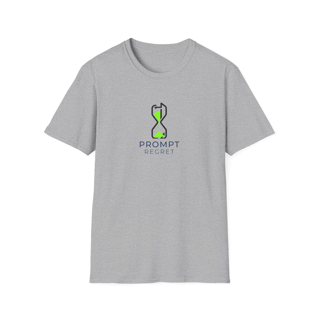 T-Shirt featuring "Prompt Regret Hourglass" AI humor design by AIronic, gallery view 20