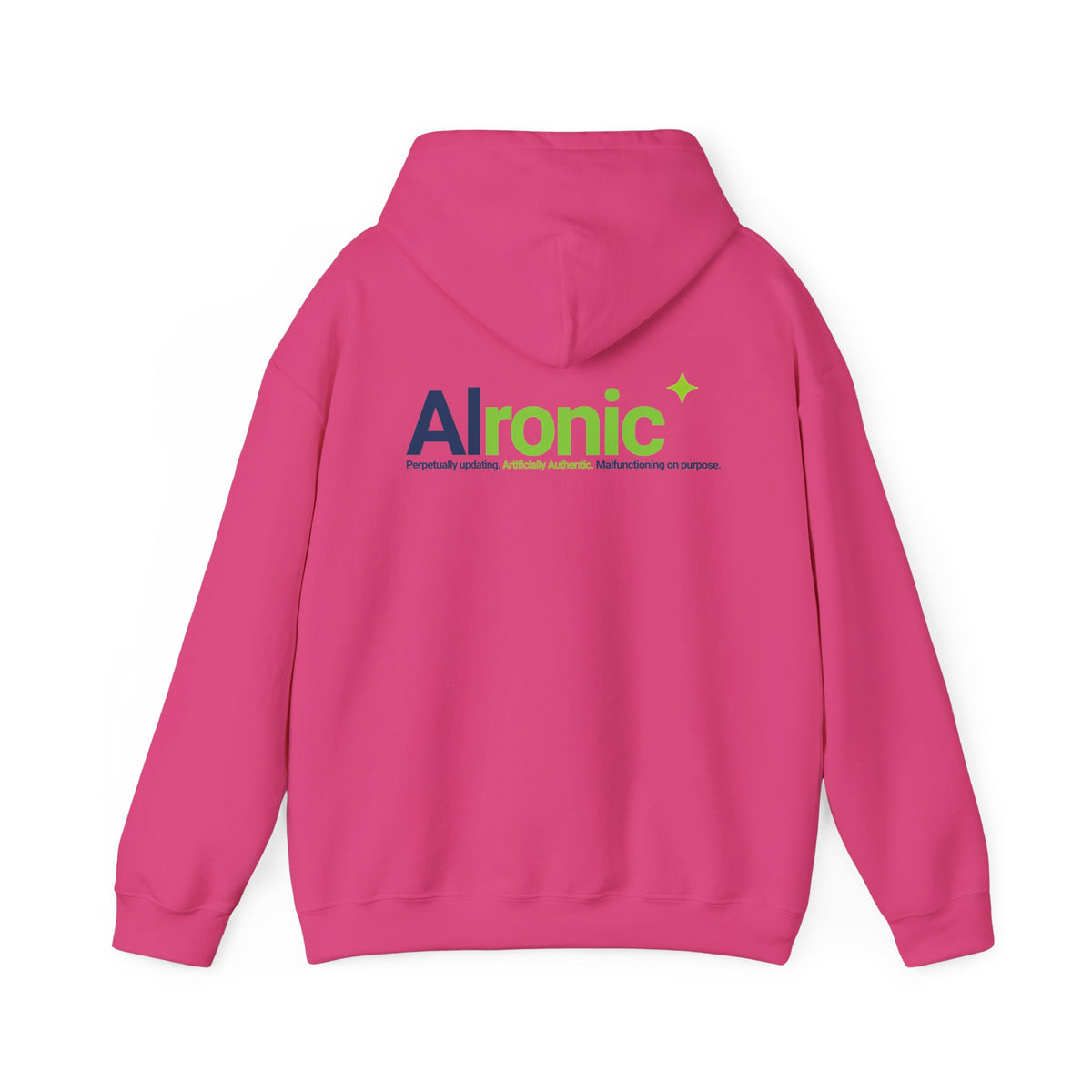 Hoodie featuring "AIronic Logo" AI humor design by AIronic, gallery view 39