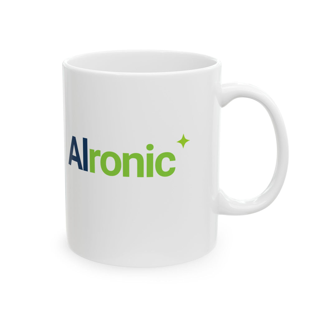 Mug featuring "Trained on My Worst Decisions" AI humor design by AIronic, gallery view 5