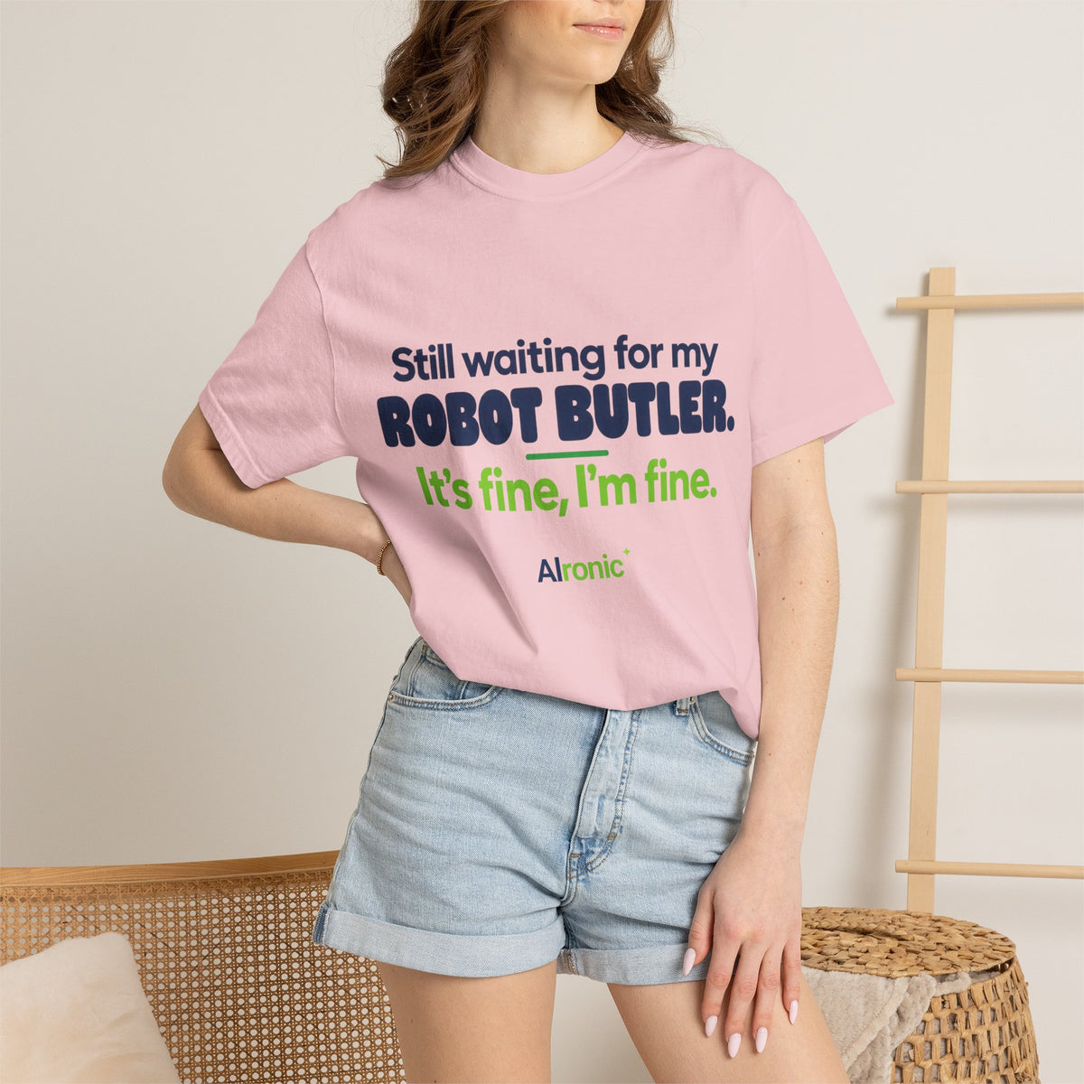 Still Waiting for My Robot Butler T-Shirt — Funny Tech Humor Tee