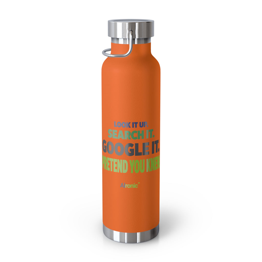 AIronic water bottle featuring "Google It" AI humor design, gallery view 18