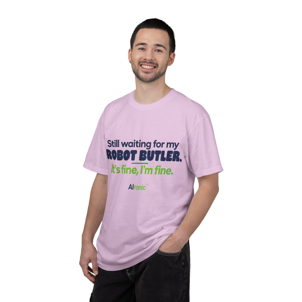 Still Waiting for My Robot Butler T-Shirt — Funny Tech Humor Tee