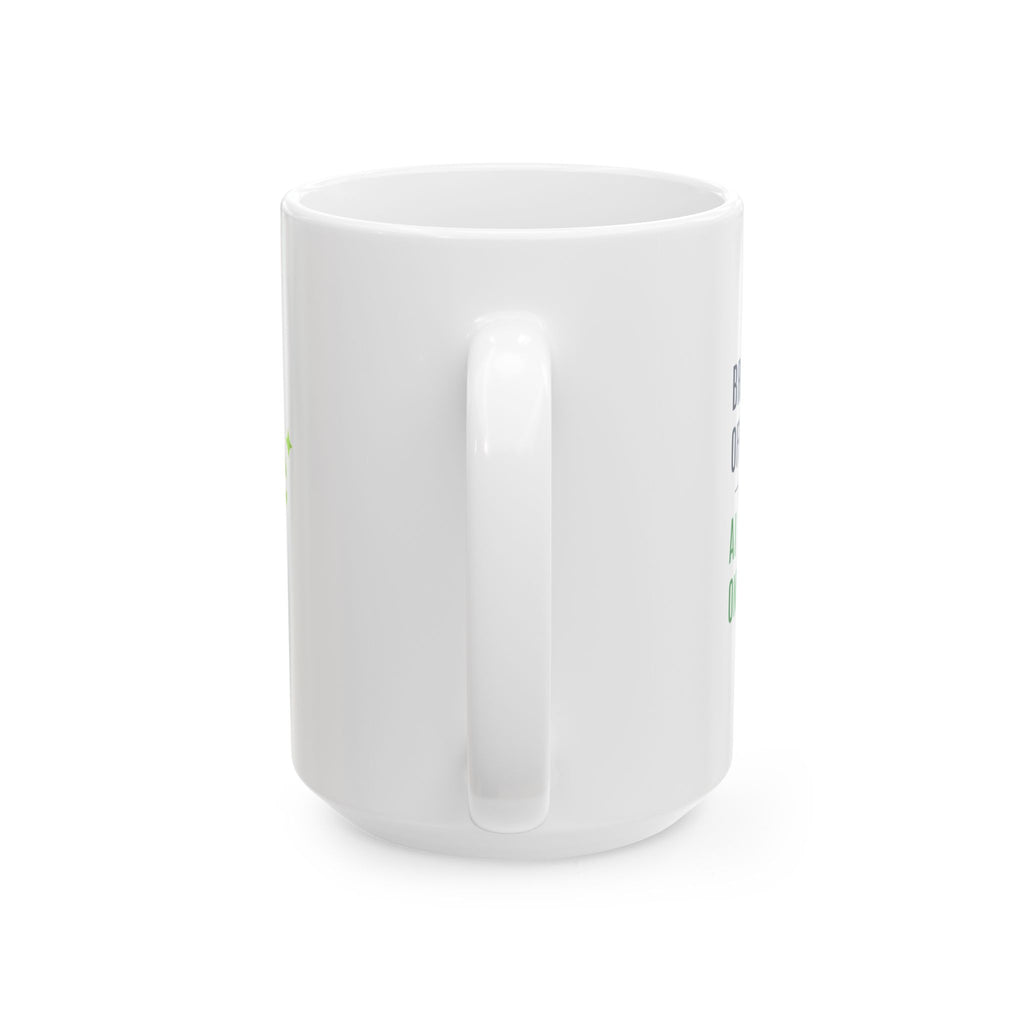 Mug featuring "Brain Offline, AI Online" AI humor design by AIronic, gallery view 6