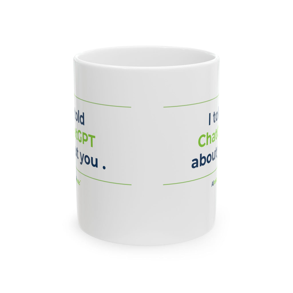 Mug featuring "I Would Hold Space and Accept You" AI humor design by AIronic, gallery view 3
