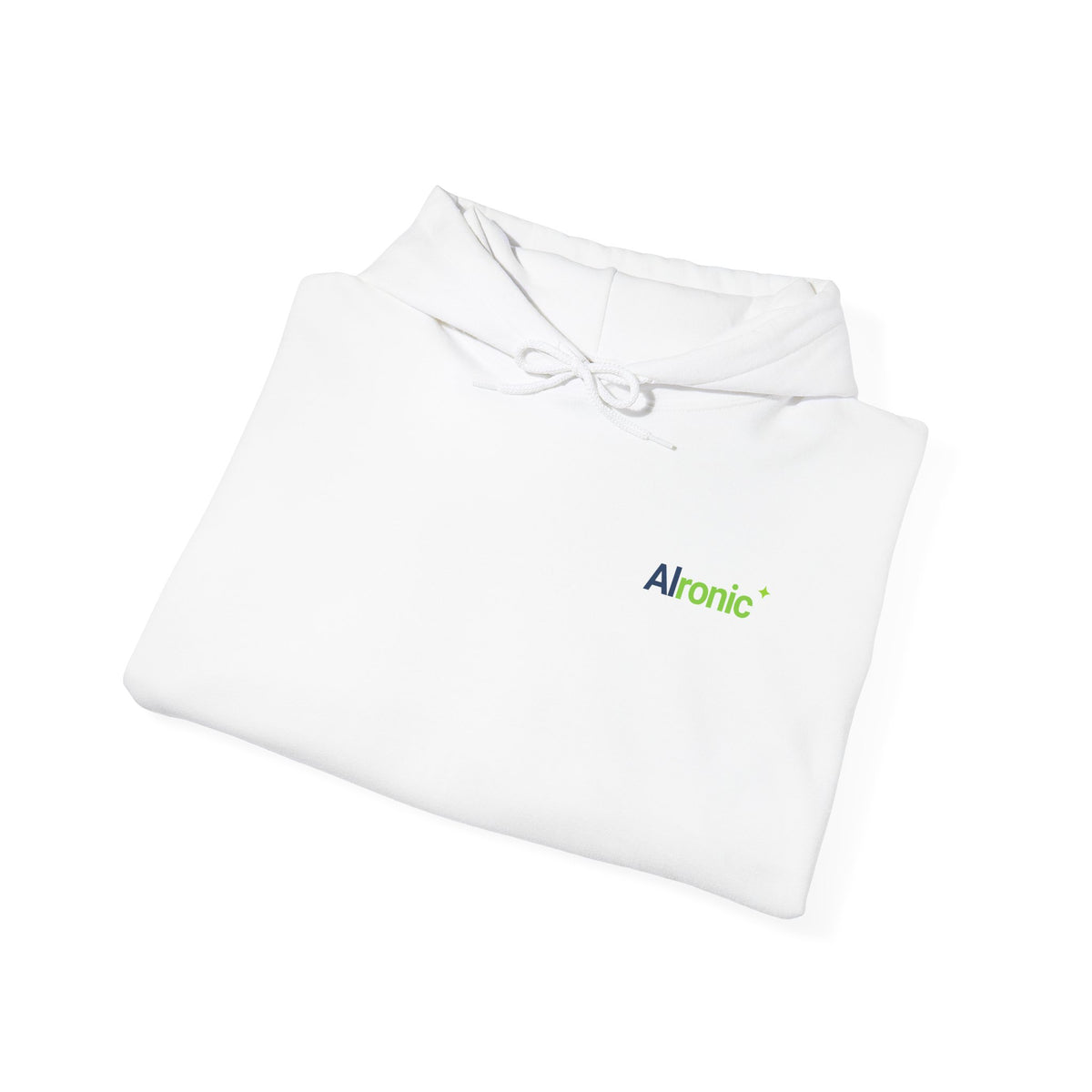 AIronic hoodie featuring "Premature Human Confidence" AI humor design, gallery view 15