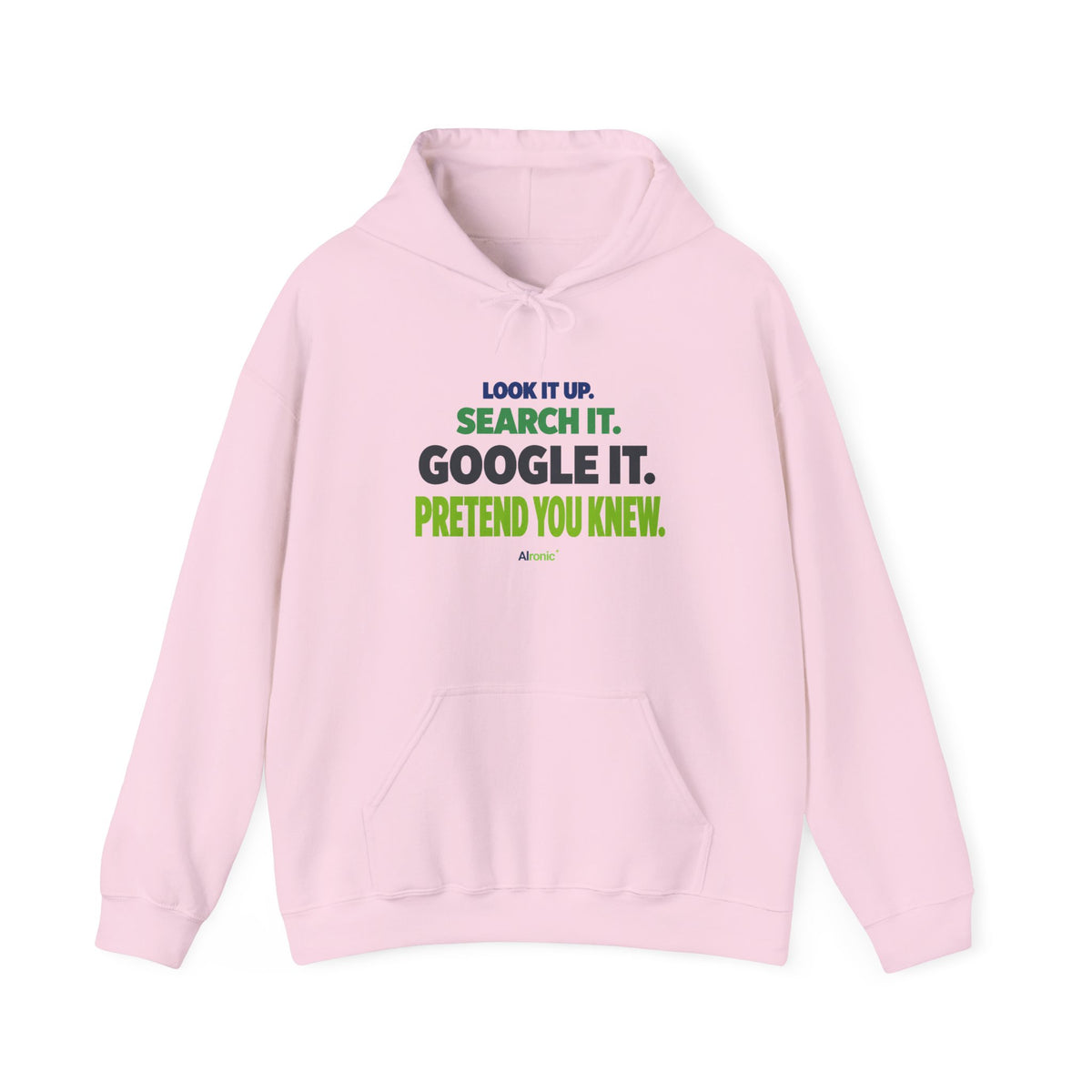 AIronic hoodie featuring "Google It" AI humor design, gallery view 11