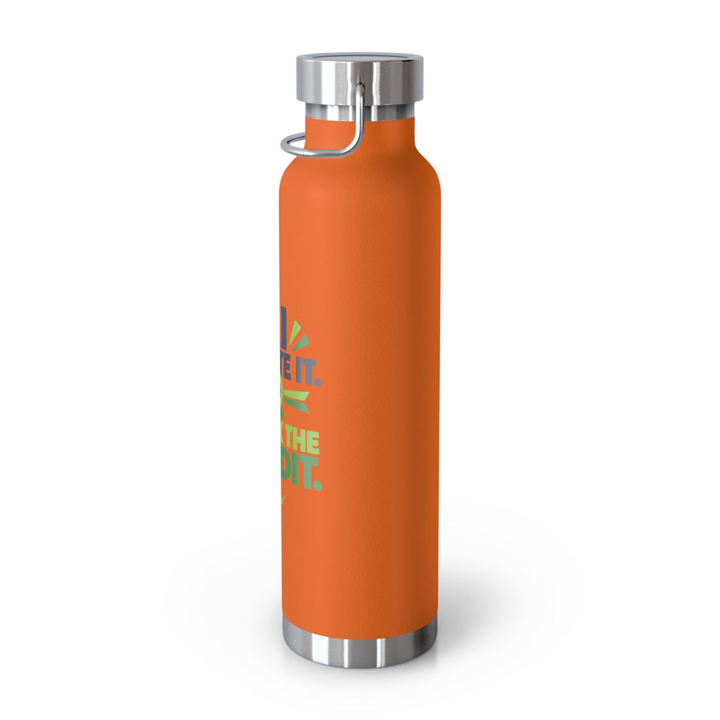 Water Bottle featuring "AI Wrote It. I Took the Credit." AI humor design by AIronic, gallery view 22