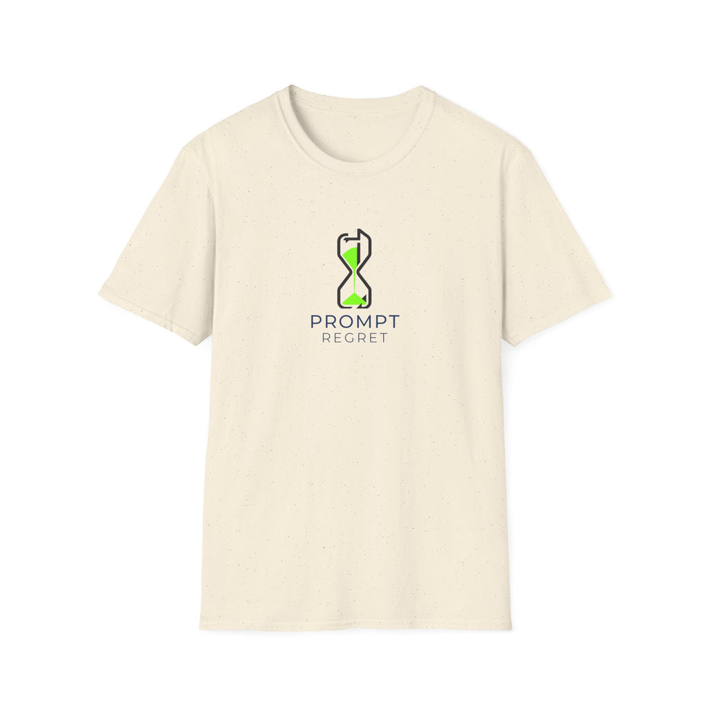 T-Shirt featuring "Prompt Regret Hourglass" AI humor design by AIronic, gallery view 23